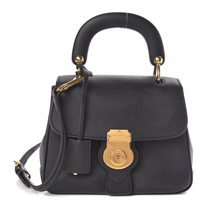 Burberry Trench Calfskin Small DK88 Top Handle Bag Black 1 of 12