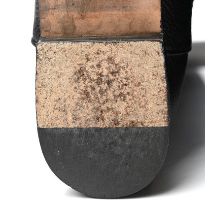 Chanel Calfskin Ascot Knee High CC Boots 39 Black 9 of 15