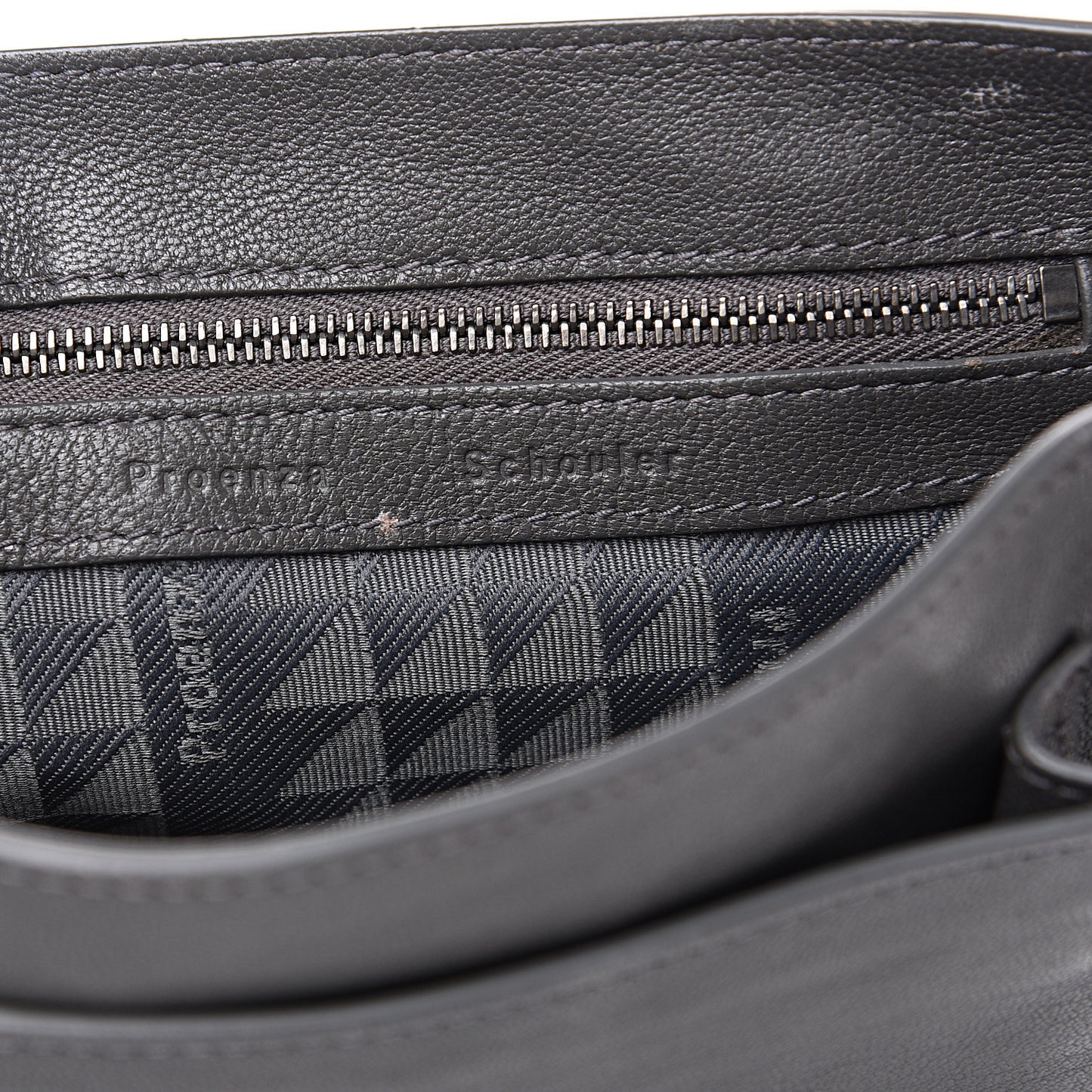 Lambskin PS1 Mini Pouch Messenger Heather Grey