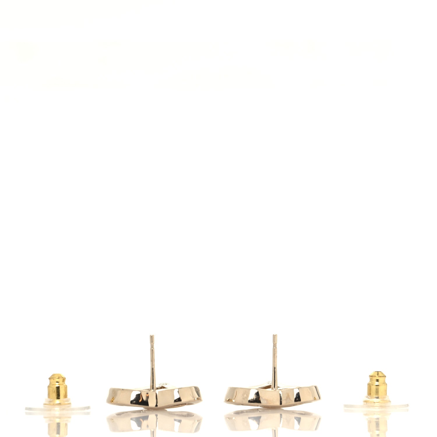Chanel Metal CC Heart Coco In Love Earrings Gold 3 of 4