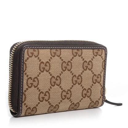 Gucci Monogram Zip Around Card Case Brown 3 of 7