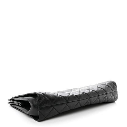 Chanel Caviar Quilted CC Large Clutch Black 4 of 7
