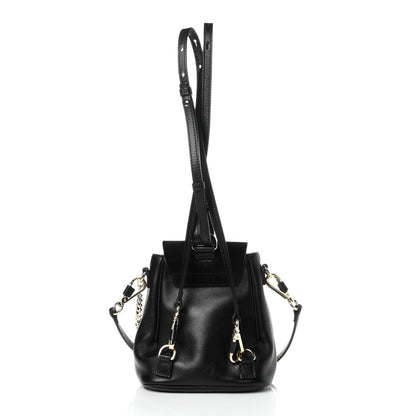 Chloe Suede Calfskin Mini Faye Backpack Black 2 of 5