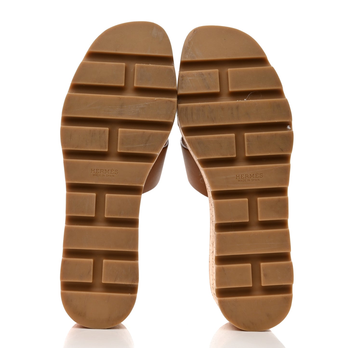 Calfskin Cork Eze 30 Sandals 38 Marron Glaise