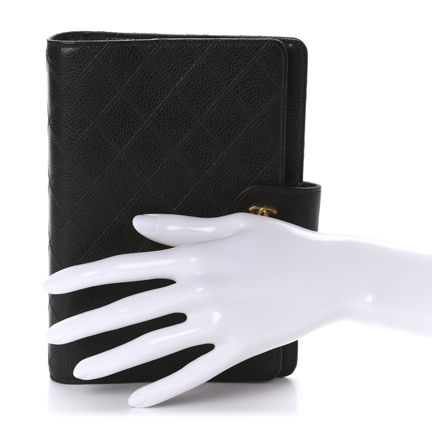 Chanel Caviar Stitched Agenda Cover Black 2 of 7