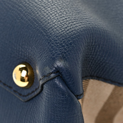 Burberry Derby Calfskin House Check Medium Camberley Ink Blue 15 of 20