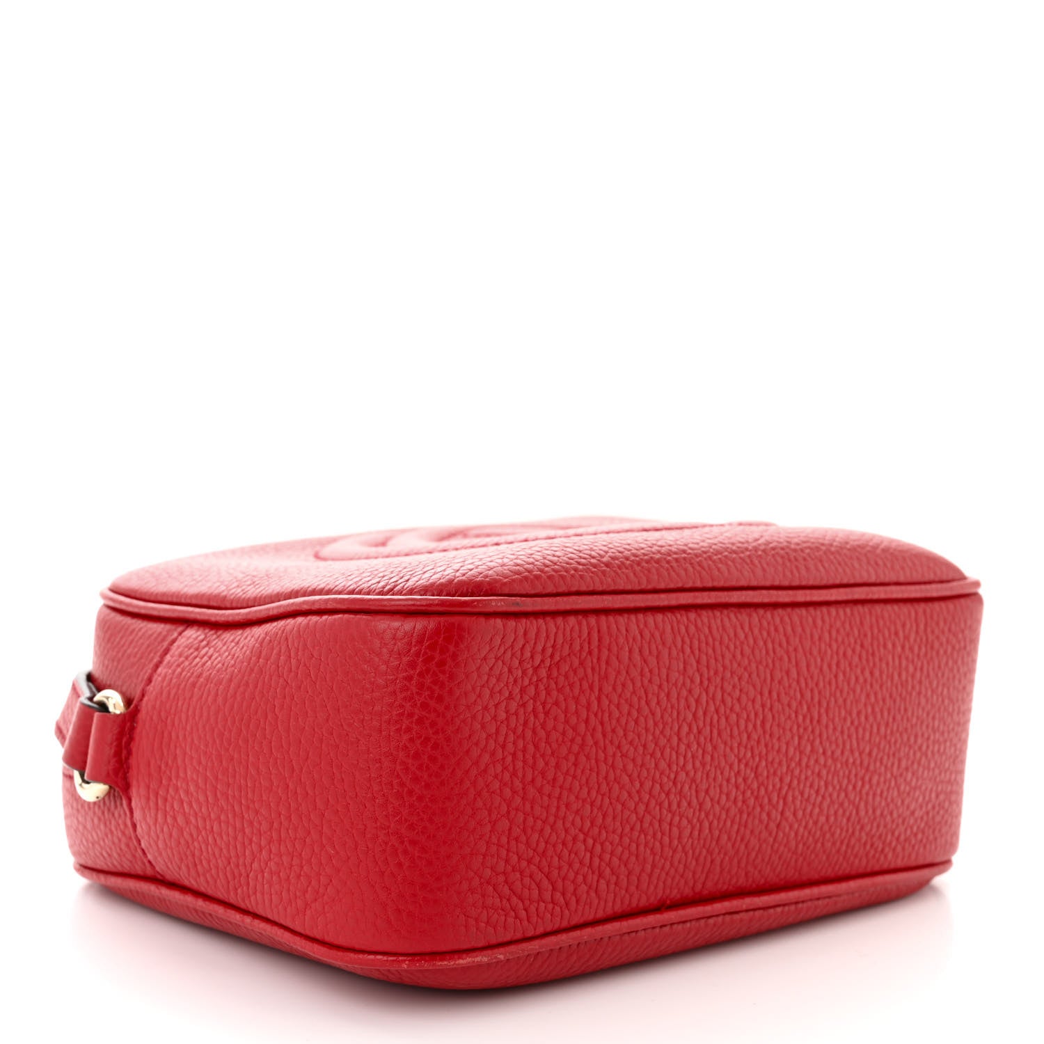 Gucci Pebbled Calfskin Small Soho Disco Bag Vibrant Red 4 of 13