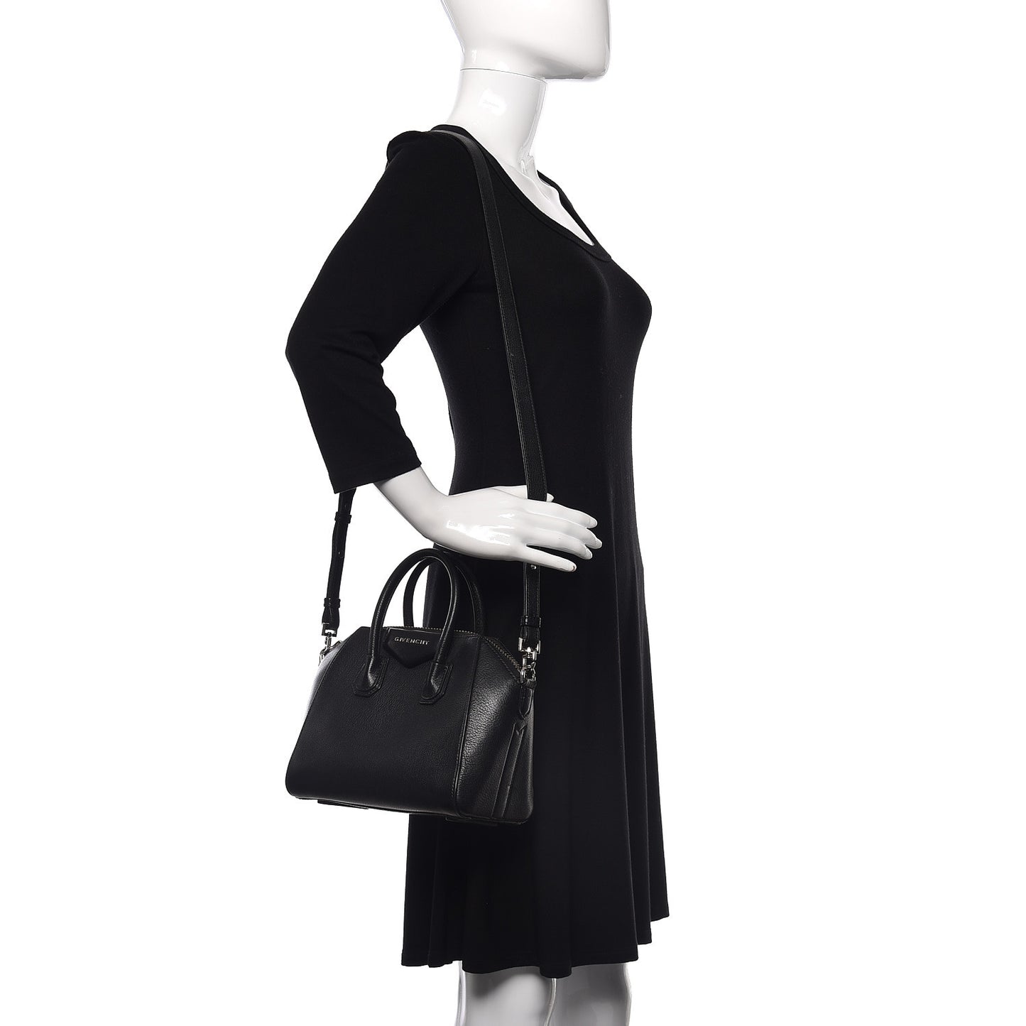 Sugar Goatskin Mini Antigona Black