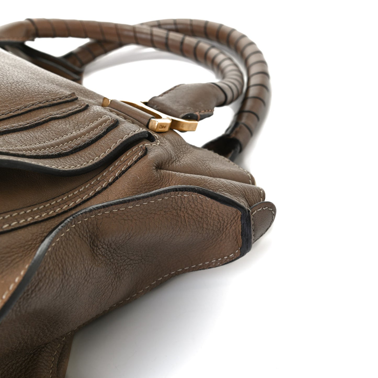 Calfskin Large Marcie Satchel Nut