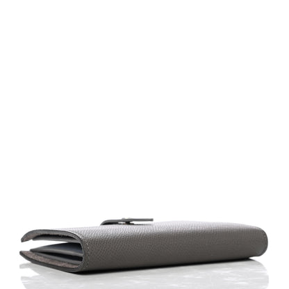 Celine Grained Calfskin Medium Multifunction Strap Wallet Grey Blue 3 of 4