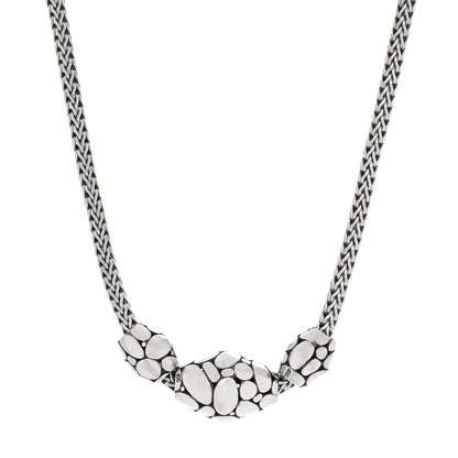 John Hardy Sterling Silver Kali Elliptical Bead Trio Necklace 1 of 3