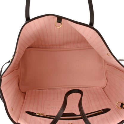 Louis Vuitton Damier Ebene Neo Neverfull MM Rose Ballerine 5 of 11