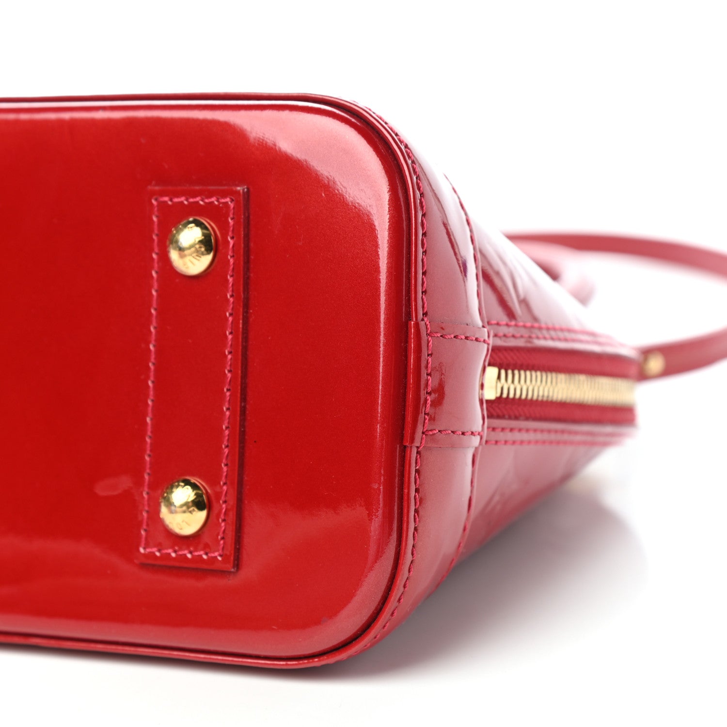 Louis Vuitton Vernis Alma BB Pomme D'Amour 8 of 9