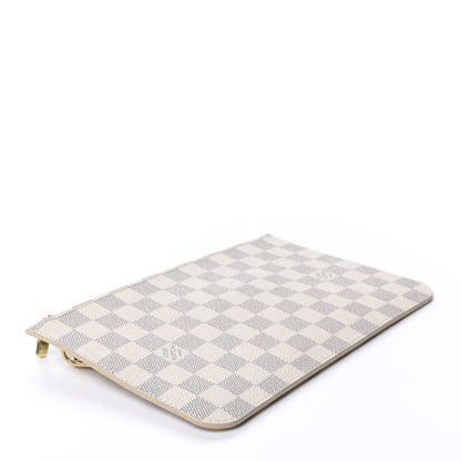 Louis Vuitton Damier Azur Neverfull MM GM Pochette Rose Ballerine 3 of 8