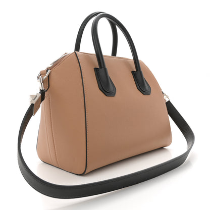 Givenchy Sugar Goatskin Small Tri-Color Antigona Beige Black Brown 3 of 12