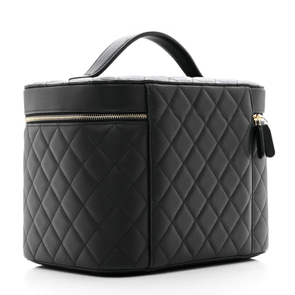 Chanel Caviar Quilted Large Vanity Pouch Black 3 of 7