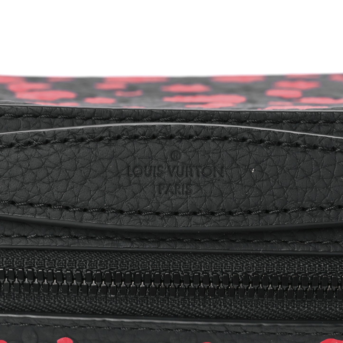 LV X YK Taurillon Monogram Handle Soft Trunk Black Red