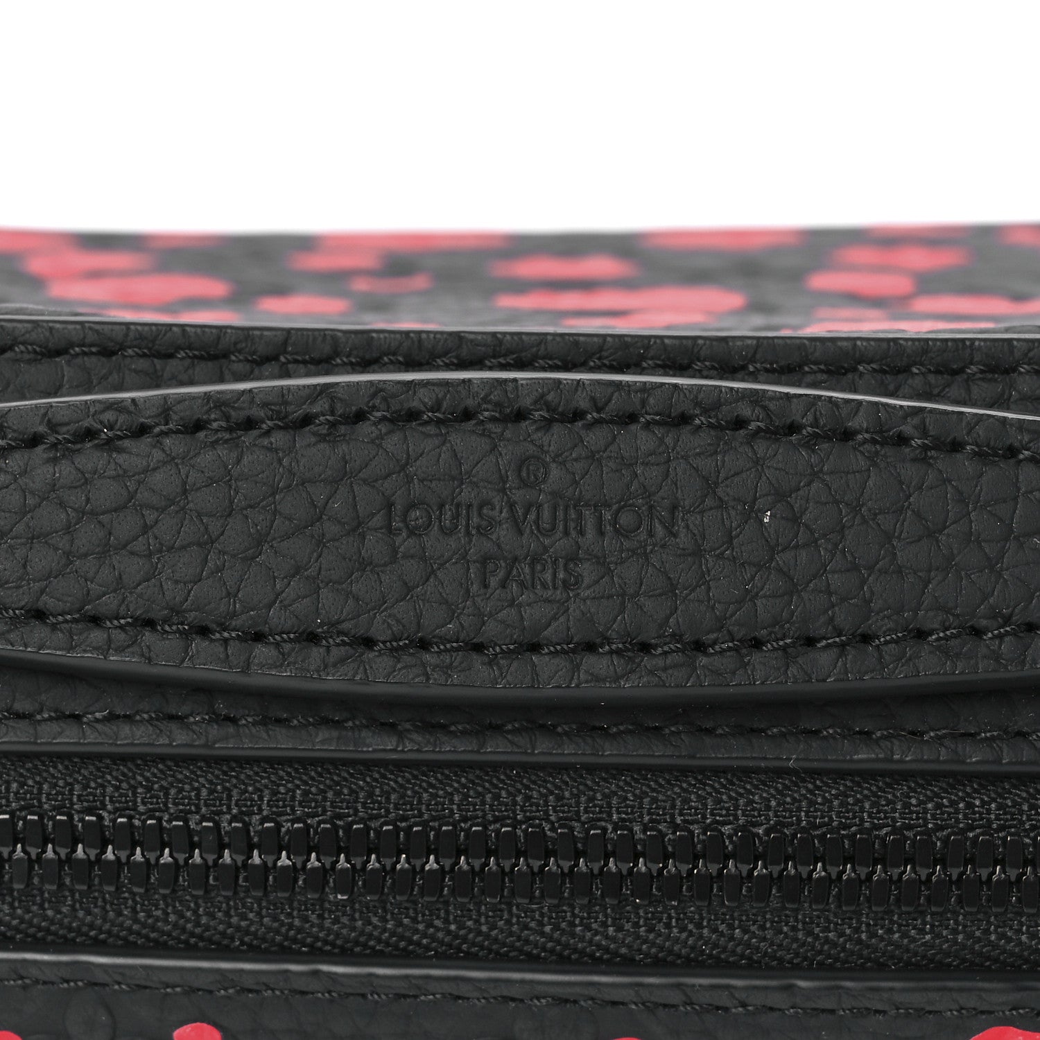 Louis Vuitton LV X YK Taurillon Monogram Handle Soft Trunk Black Red 8 of 13