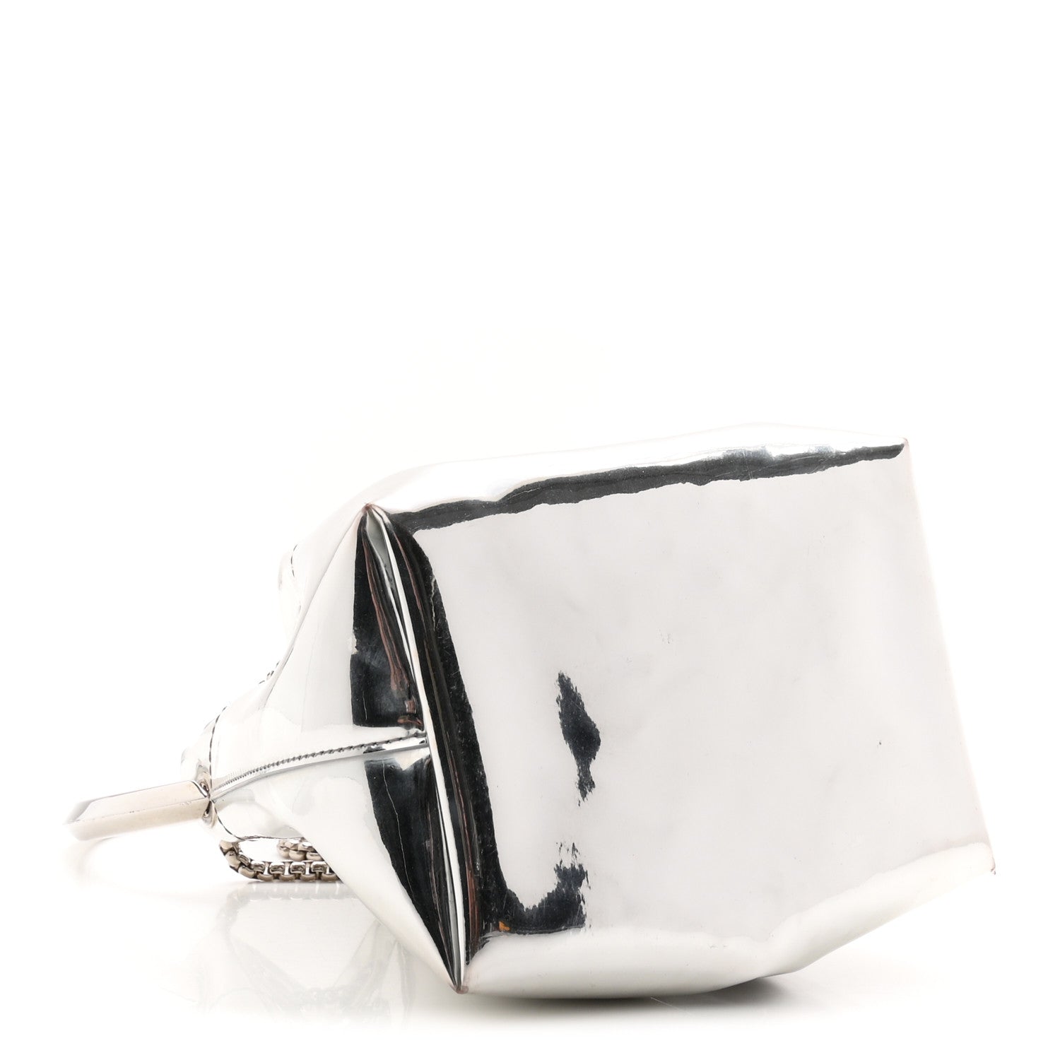 Jimmy Choo Metallic Patent Bon Bon Bag Silver 4 of 10