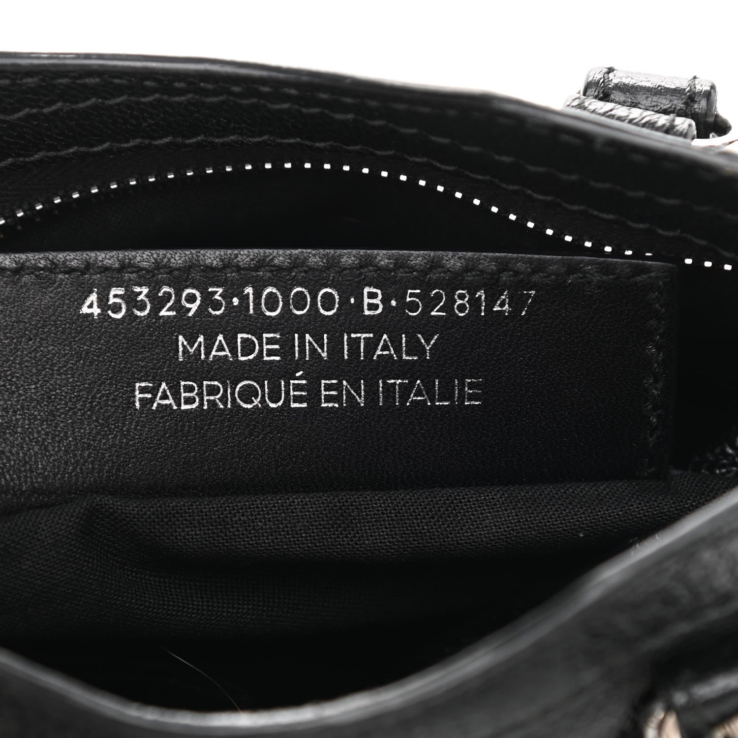 Balenciaga Chevre Silver Metallic Edge Hardware Nano City Black 7 of 10