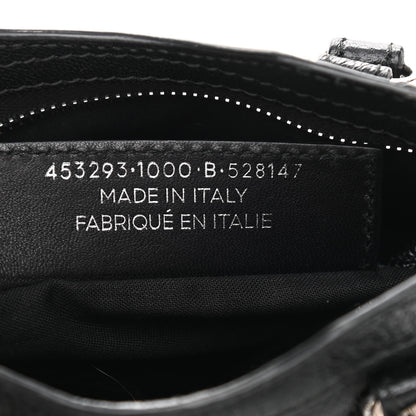 Balenciaga Chevre Silver Metallic Edge Hardware Nano City Black 7 of 10