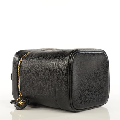Chanel Caviar Cosmetic Vanity Bag Black 4 of 8