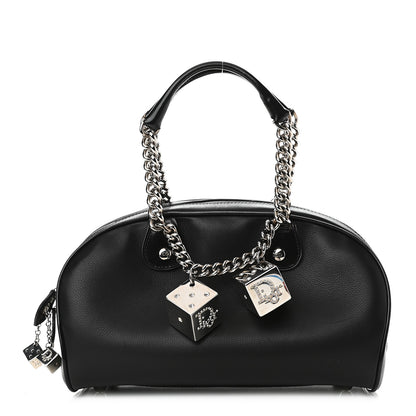 Christian Dior Calfskin Gambler Dice Bowler Black 1 of 9