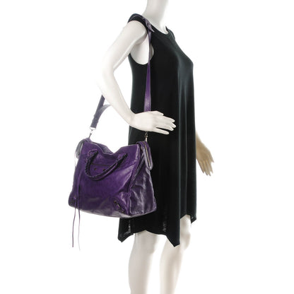 Balenciaga Agneau Classic Hardware Velo Dark Violet 2 of 6