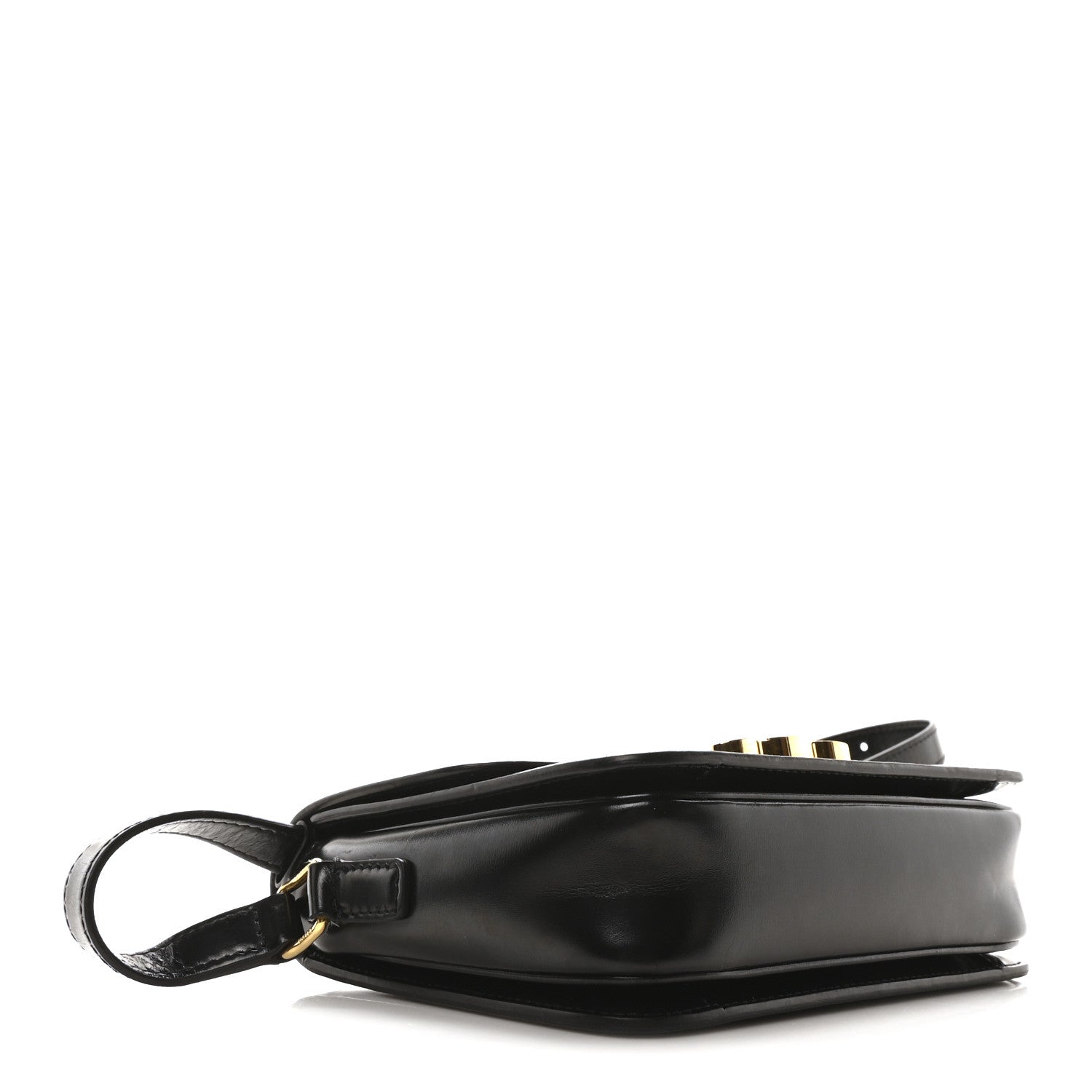 Celine Shiny Calfskin Teen Triomphe Black 4 of 10