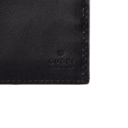 Gucci GG Supreme Monogram Selleria Calfskin Tiger Nice Bi-Fold Wallet Beige Ebony Multicolor Black 6 of 7