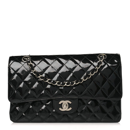 Chanel Patent Quilted Medium Double Flap Black 1 of 10