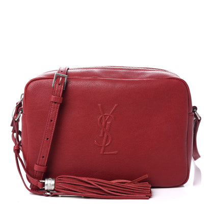Saint Laurent Lambskin Monogram Small Lou Camera Bag Lipstick Red 1 of 9
