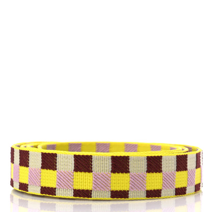 Hermes Toile Swift 25mm Maxi Quadrille Shoulder Strap Citron Rouge H Mauve Sylvestre 2 of 5