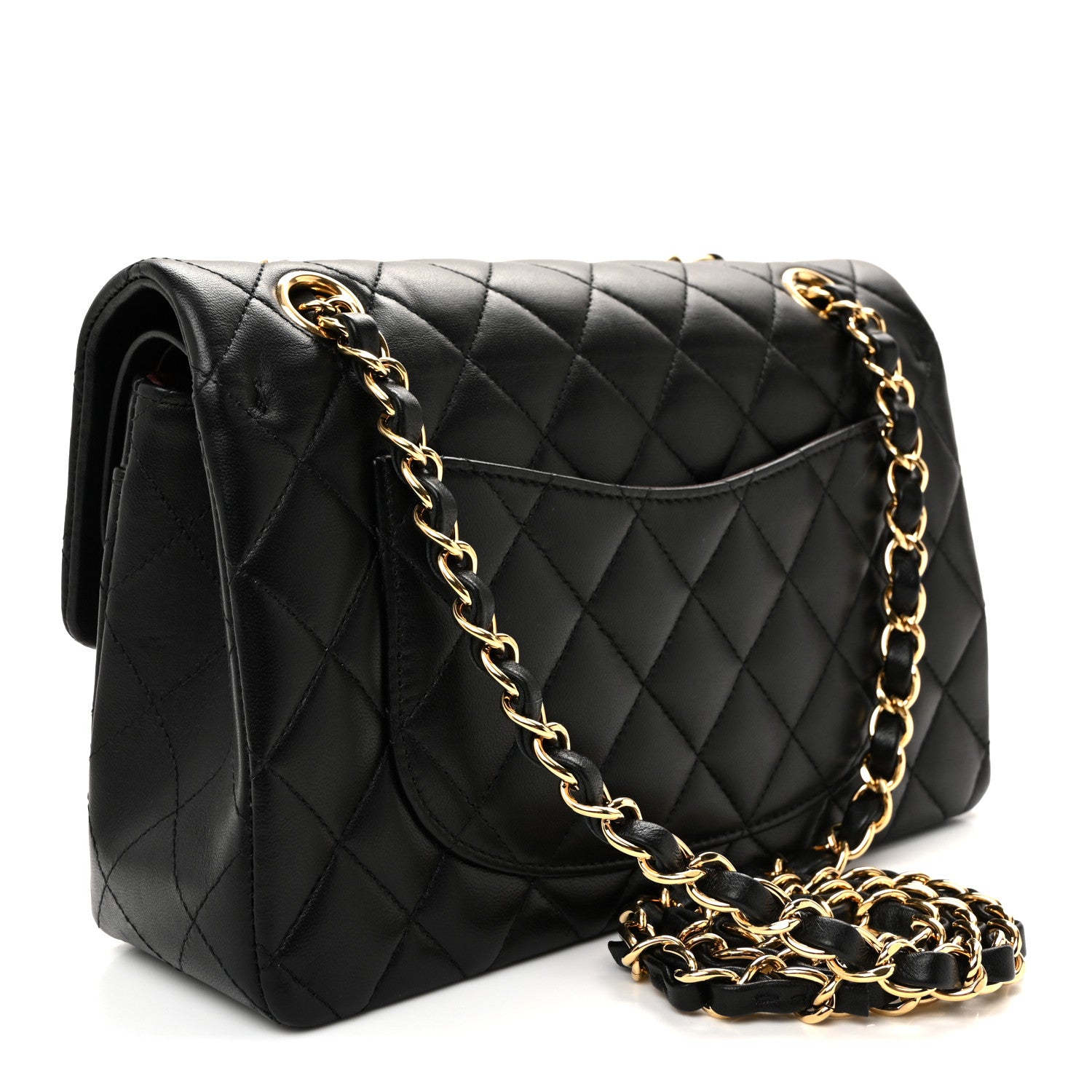 Chanel Lambskin Quilted Small Double Flap Black 3 of 10
