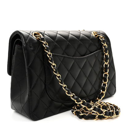 Chanel Lambskin Quilted Small Double Flap Black 3 of 10