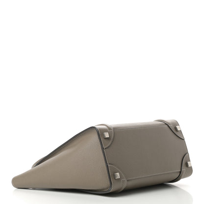 Celine Drummed Calfskin Micro Luggage Souris 4 of 14