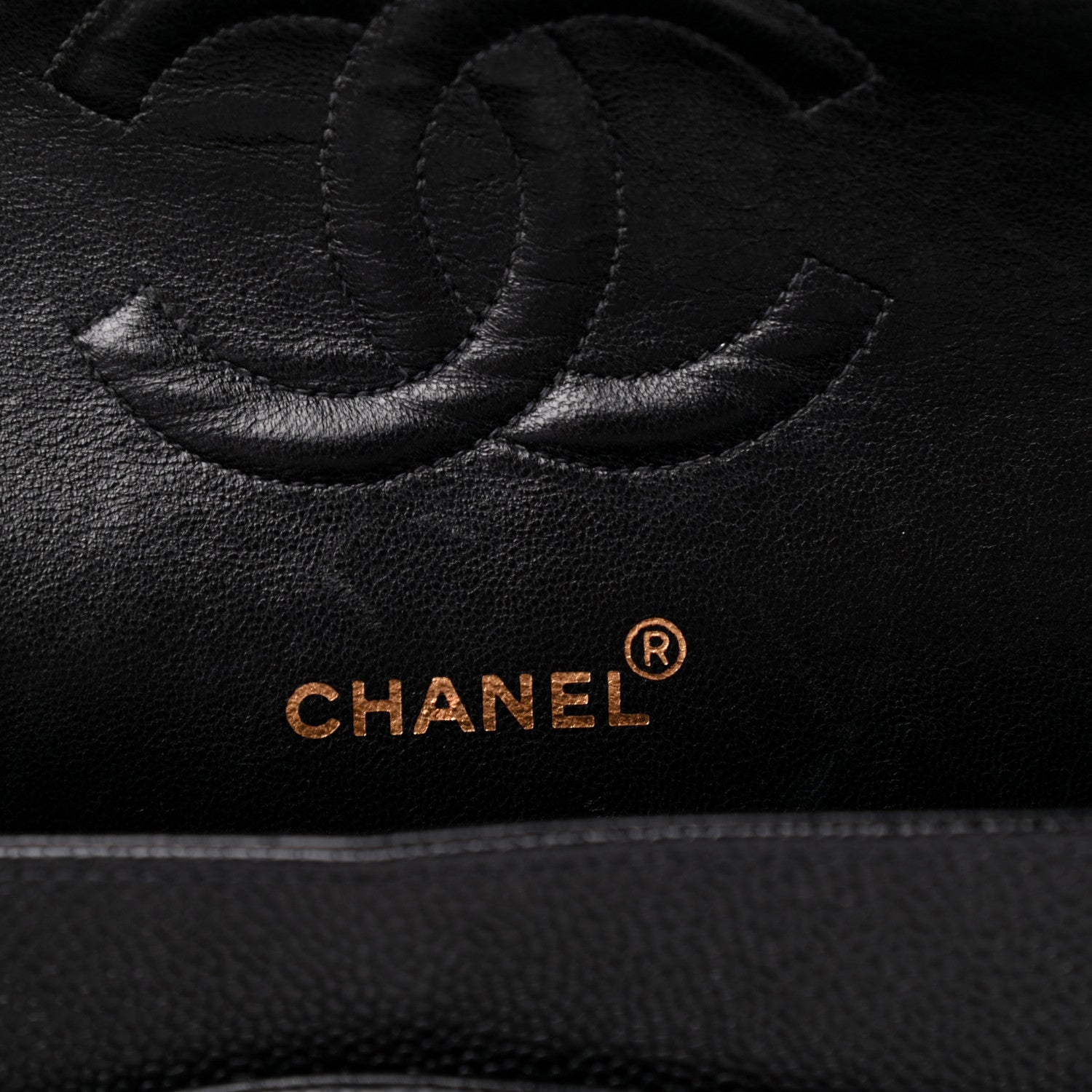 Chanel Caviar Quilted Medium Double Flap Black 8 of 10