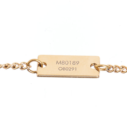 Louis Vuitton Monogram LV Charms Necklace Gold 6 of 7
