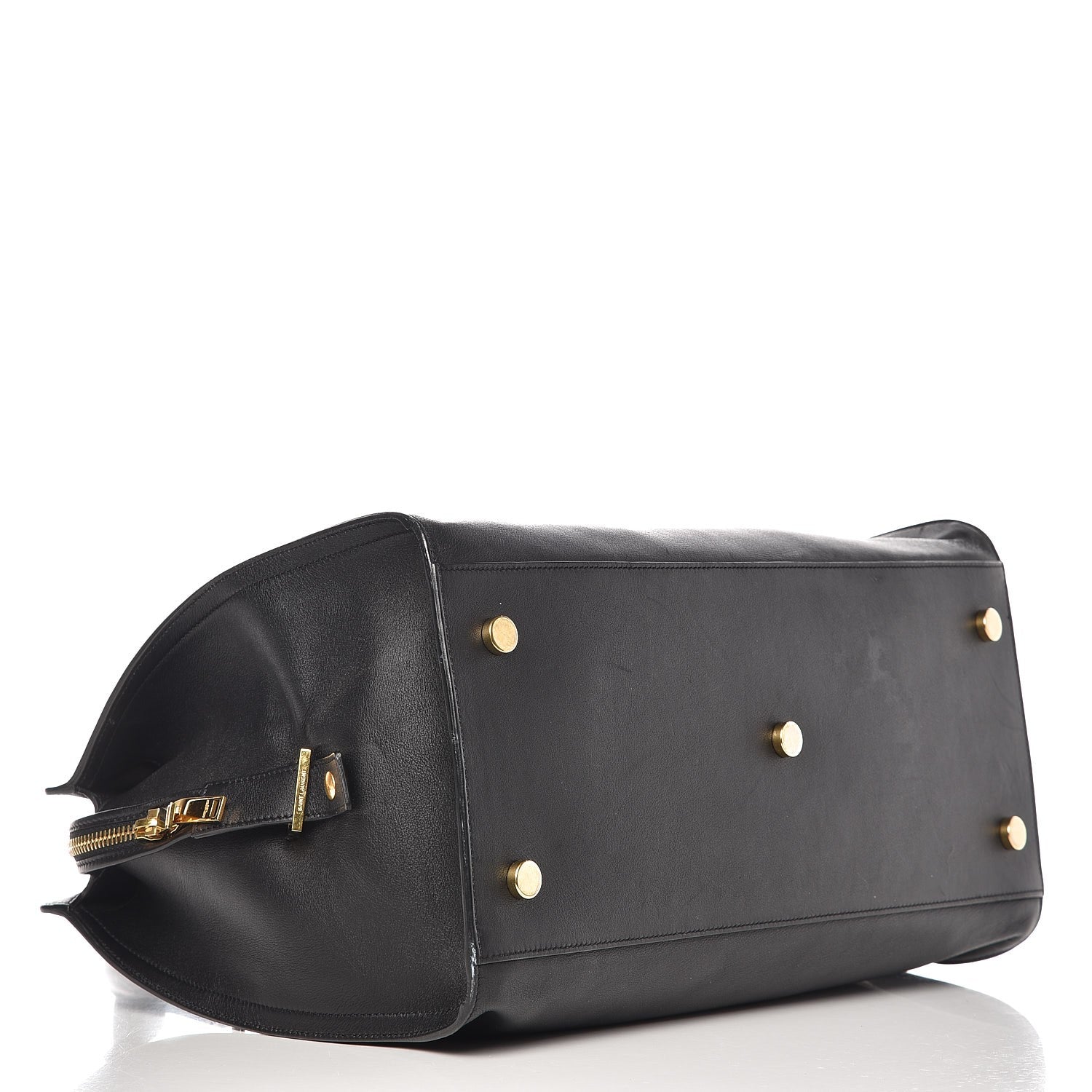 Saint Laurent Smooth Calfskin Medium Monogram Cabas Black 5 of 23