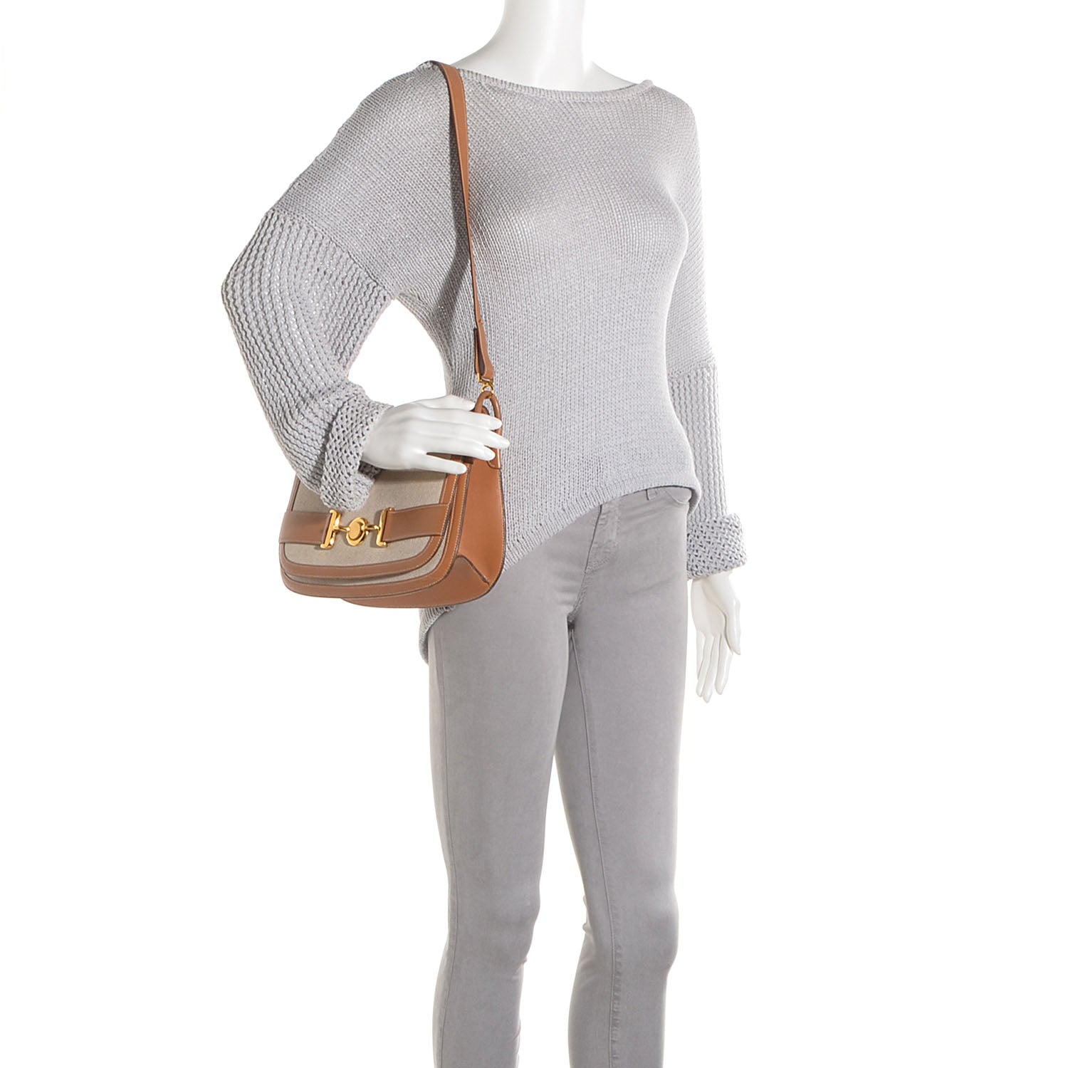 Hermes Barenia and Toile Shoulder Bag 2 of 34