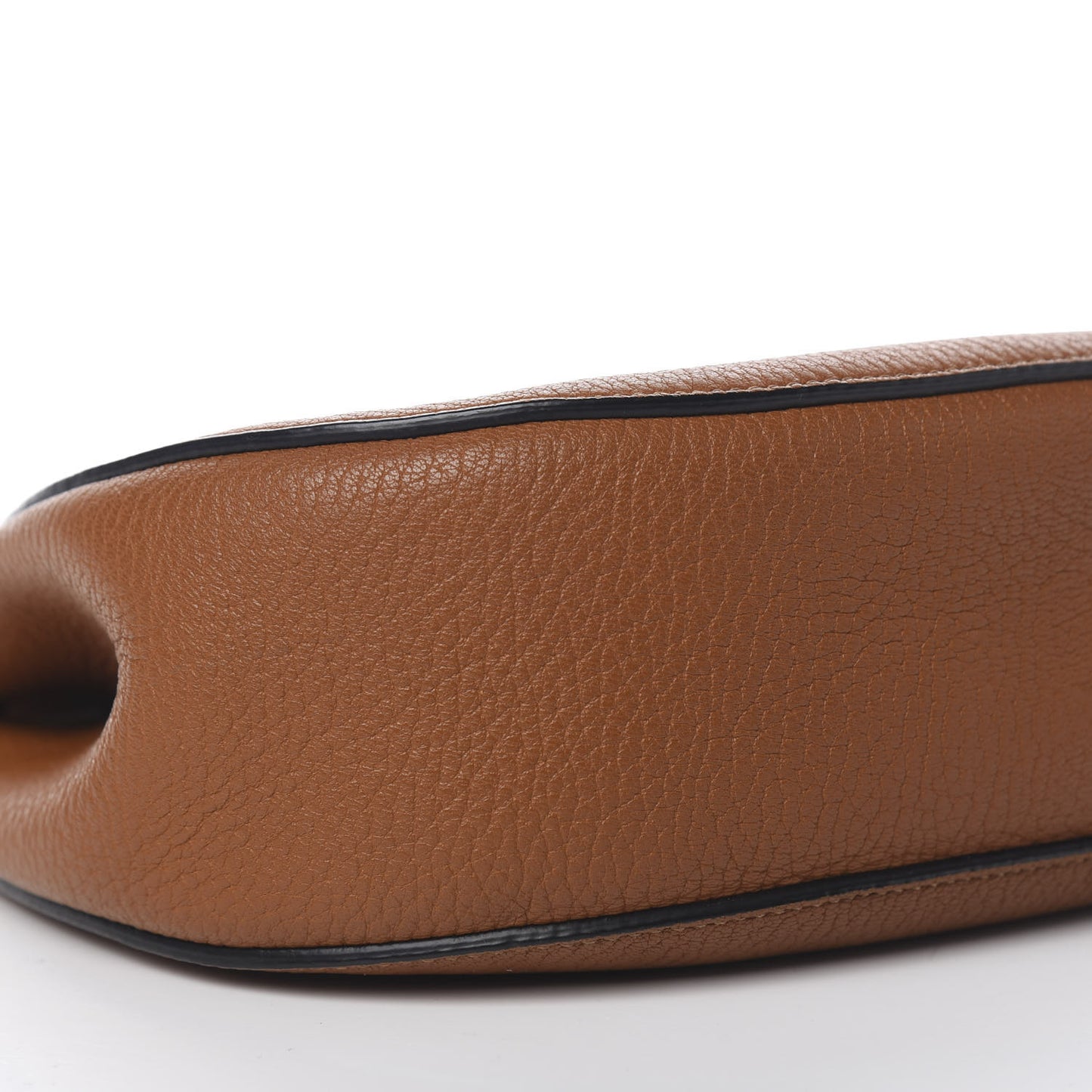Grained Lambskin Drew Shoulder Bag Caramel