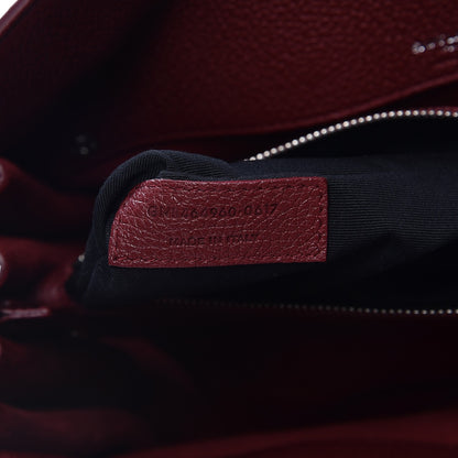 Saint Laurent Grained Calfskin Small Supple Sac De Jour Dark Pallisandre 9 of 11