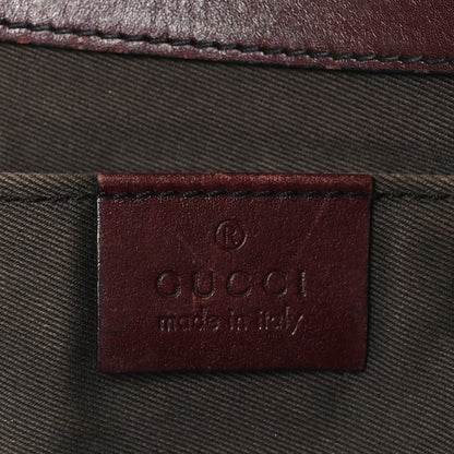 Gucci Monogram Studded Horsebit Clutch Bordeaux 7 of 11
