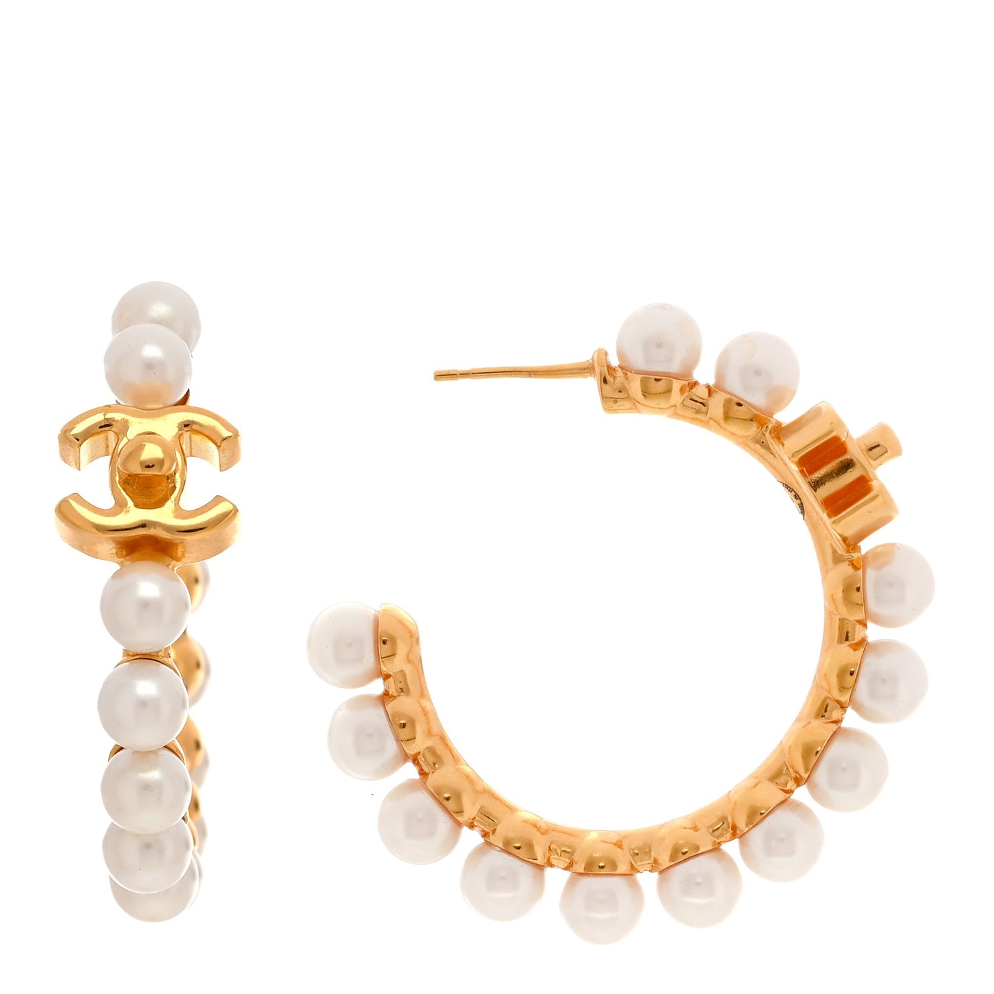 Pearl CC More Is More Small Hoop Earrings Gold