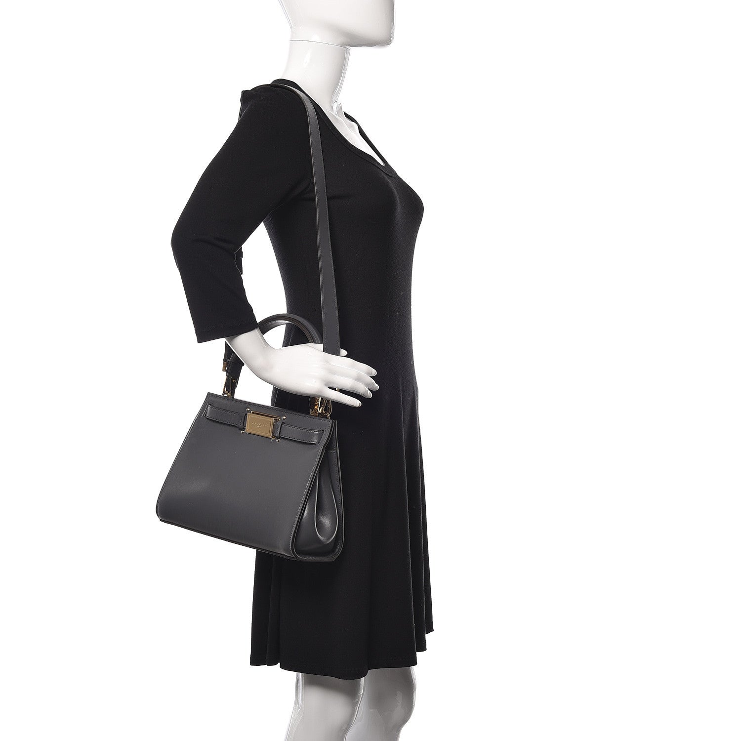 Givenchy Calfskin Small Bespoke Shoulder Bag Storm Grey 2 of 11