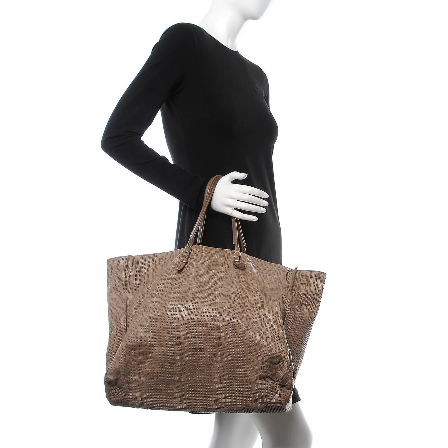 Natte Papier A4 Tote Greige
