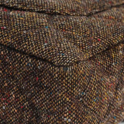 Chanel Tweed Quilted Jumbo Single Flap Brown 13 of 14
