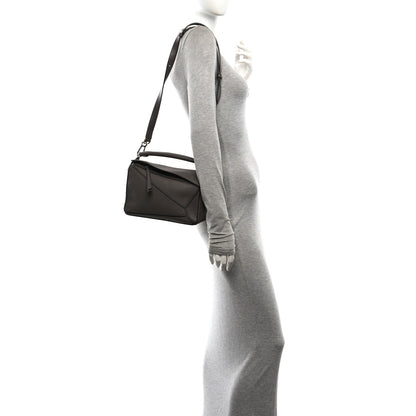 Loewe Calfskin Small Puzzle Bag Dark Taupe 2 of 11