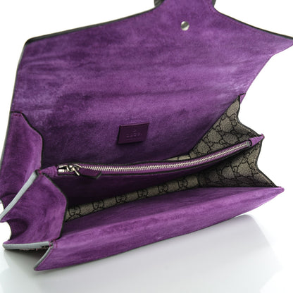 Gucci GG Supreme Monogram Embroidered Small Dionysus Shoulder Bag Purple 5 of 6