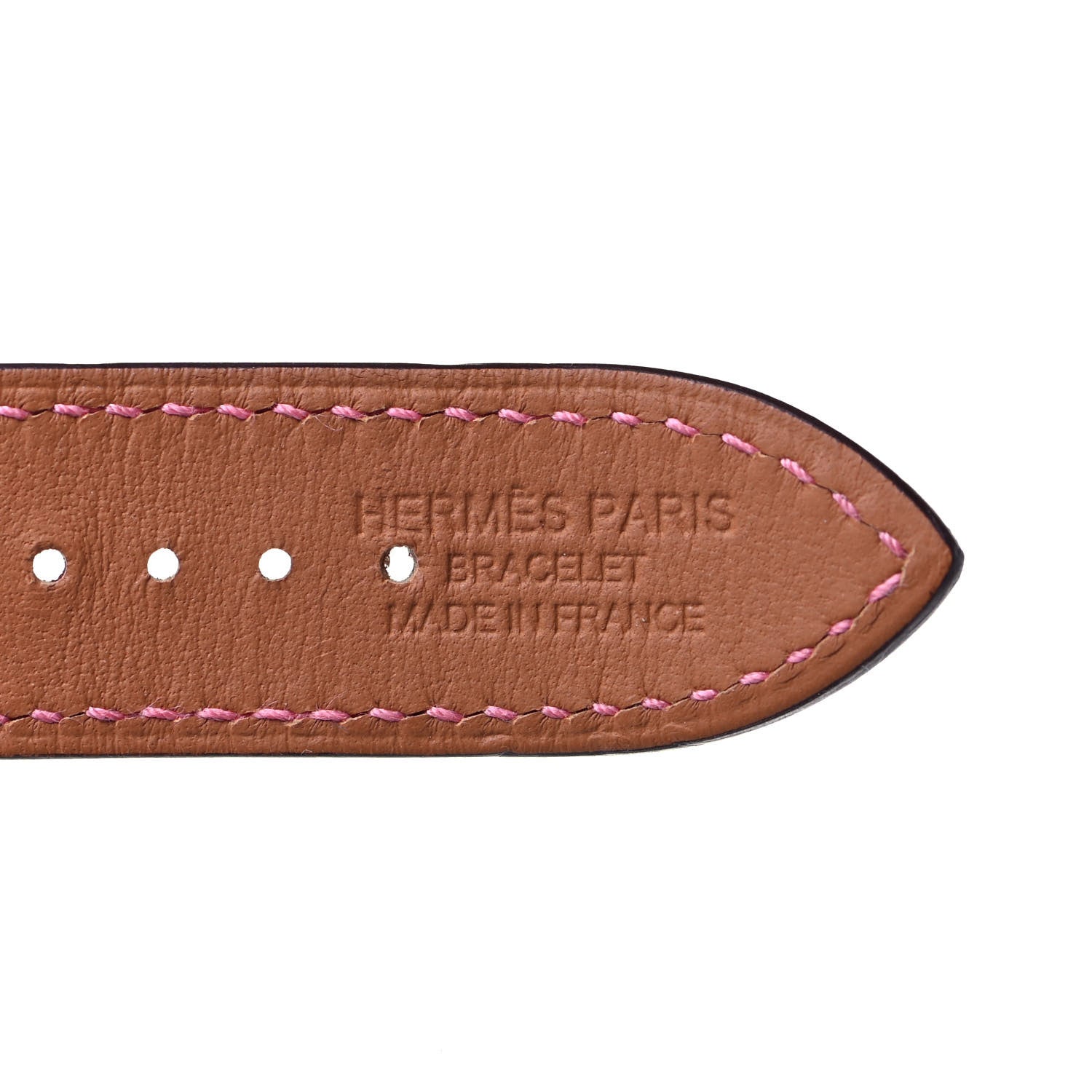 Hermes Swift 40mm Apple Watch Double Tour Band Ambre Capucine Rose Azalee 3 of 5